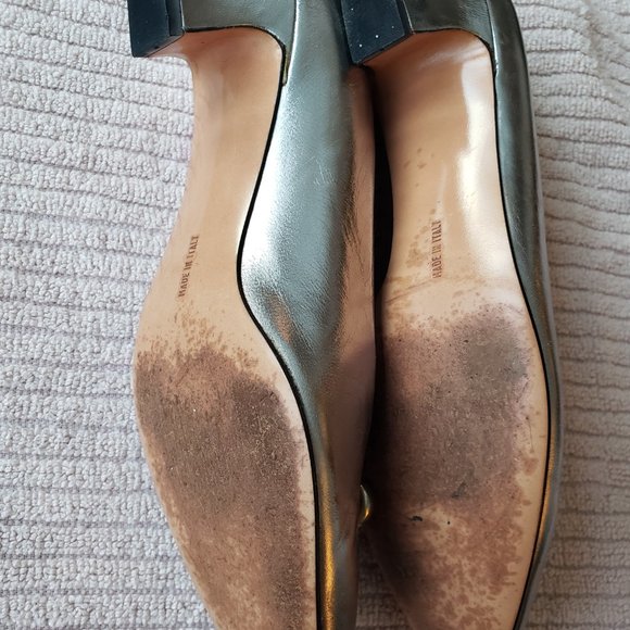 Ferragamo Ballet Flats- Silver - Picture 2 of 3